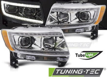 Carica l&#39;immagine nel visualizzatore di Gallery, Fari Anteriori CHRYSLER JEEP GRAND CHEROKEE 11-13 TUBE LIGHT CHROME