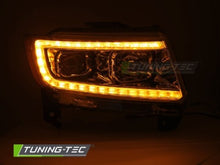 Carica l&#39;immagine nel visualizzatore di Gallery, Fari Anteriori CHRYSLER JEEP GRAND CHEROKEE 11-13 TUBE LIGHT CHROME
