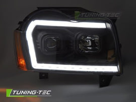Fari Anteriori CHRYSLER JEEP GRAND CHEROKEE 05-08 TUBE LIGHT BLACK