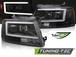 Fari Anteriori FORD F150 MK 11 04-08 TUBE LED BLACK