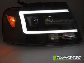 Fari Anteriori FORD F150 MK 11 04-08 TUBE LED BLACK