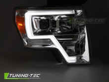 Carica l&#39;immagine nel visualizzatore di Gallery, Fari Anteriori FORD F150 MK12 08-14 TUBE LIGHT CHROME