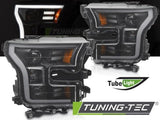 Fari Anteriori TUBE LIGHT BLACK per FORD F150 MK13 14-17