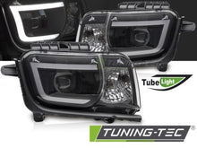 Load image into Gallery viewer, Fari Anteriori CHEVROLET CAMARO 09-13 TUBE LIGHT BLACK