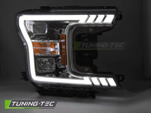 Carica l&#39;immagine nel visualizzatore di Gallery, Fari Anteriori TUBE LIGHT CHROME per FORD F150 MK13 17-20