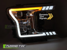 Carica l&#39;immagine nel visualizzatore di Gallery, Fari Anteriori TUBE LIGHT CHROME per FORD F150 MK13 17-20