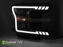 Carica l&#39;immagine nel visualizzatore di Gallery, Fari Anteriori TUBE LIGHT BLACK per FORD F150 MK13 17-20