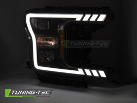 Fari Anteriori TUBE LIGHT BLACK per FORD F150 MK13 17-20