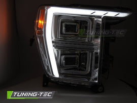 Fari Anteriori LED TUBE LIGHT CHROME per FORD F150 MK14 20-23