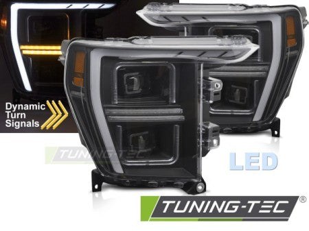 Fari Anteriori LED TUBE LIGHT BLACK per FORD F150 MK14 20-23