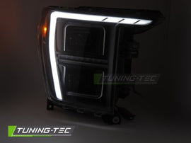 Fari Anteriori LED TUBE LIGHT BLACK per FORD F150 MK14 20-23