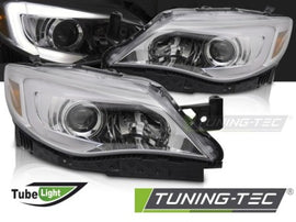 Fari Anteriori TUBE LIGHT CHROME per SUBARU WRX GR GH 08-14