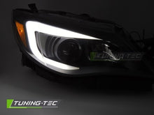 Carica l&#39;immagine nel visualizzatore di Gallery, Fari Anteriori TUBE LIGHT BLACK per SUBARU WRX GR GH 08-14