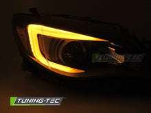 Carica l&#39;immagine nel visualizzatore di Gallery, Fari Anteriori TUBE LIGHT BLACK per SUBARU WRX GR GH 08-14