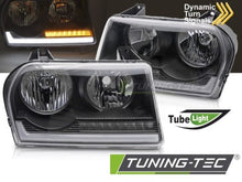 Carica l&#39;immagine nel visualizzatore di Gallery, Fari Anteriori CHRYSLER 300 05-08 TUBE LIGHT BLACK