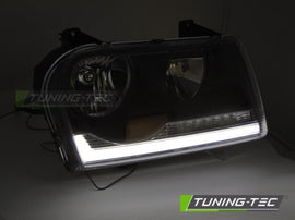 Fari Anteriori CHRYSLER 300 05-08 TUBE LIGHT BLACK