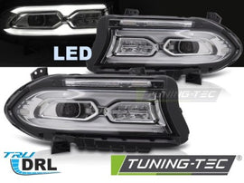 Fari Anteriori Full Led CHROME per DODGE CHARGER 14-23