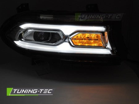 Fari Anteriori Full Led CHROME per DODGE CHARGER 14-23