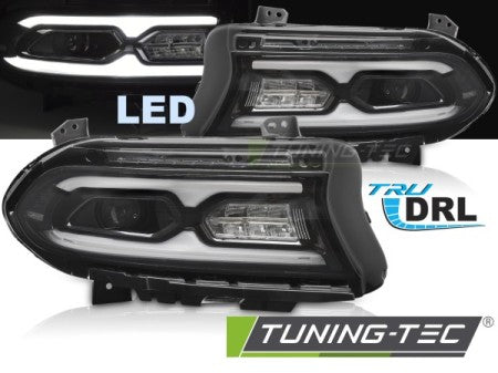 Fari Anteriori Full Led BLACK per DODGE CHARGER 14-23