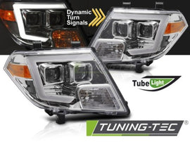 Fari Anteriori NISSAN FRONTIER 10-14 TUBE LIGHTS CHROME