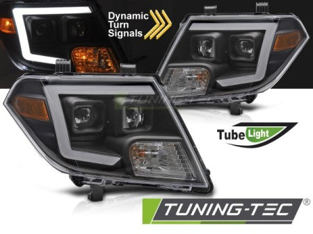 Fari Anteriori NISSAN FRONTIER 10-14 TUBE LIGHTS BLACK