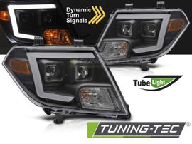 Fari Anteriori NISSAN FRONTIER 10-14 TUBE LIGHTS BLACK