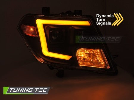 Fari Anteriori NISSAN FRONTIER 10-14 TUBE LIGHTS BLACK