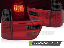 Fanali Posteriori a Led RED SMOKE per BMW X5 E53 09.99-10.03