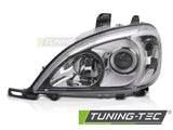 Fari Anteriori CHROME Lato Sinistro per MERCEDES ML W163 01-05