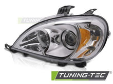 Carica l&#39;immagine nel visualizzatore di Gallery, Fari Anteriori CHROME Lato Sinistro per MERCEDES ML W163 01-05