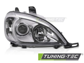 Fari Anteriori CHROME Lato Destro per MERCEDES ML W163 01-05