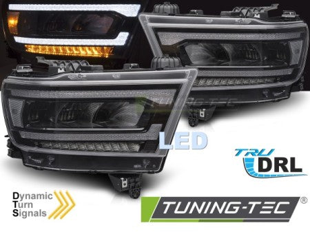 Fari Anteriori LED DRL Sequenziali per DODGE RAM 19-22