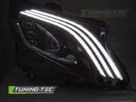 Fari Anteriori LED BLACK per MERCEDES VITO W447 14-23