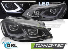 Fari Anteriori Full Led LIGHT BLACK per VW GOLF MK7 14-17