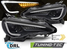 Carica l&#39;immagine nel visualizzatore di Gallery, Fari Anteriori TOYOTA GT86 12-21 BLACK TUBE LED