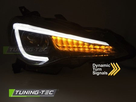 Fari Anteriori TOYOTA GT86 12-21 BLACK TUBE LED