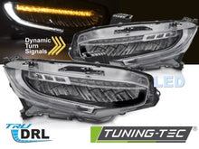 Carica l&#39;immagine nel visualizzatore di Gallery, Fari Anteriori Full Led BLACK per HONDA CIVIC 10 X 16-21