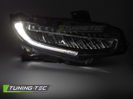 Fari Anteriori Full Led BLACK per HONDA CIVIC 10 X 16-21