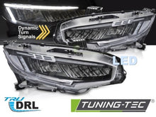 Carica l&#39;immagine nel visualizzatore di Gallery, Fari Anteriori Full Led BLACK per HONDA CIVIC 10 X 16-21