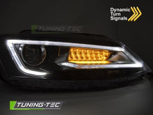 Carica l&#39;immagine nel visualizzatore di Gallery, Fari Anteriori TUBE LIGHT BLACK per VW JETTA VI 11-18