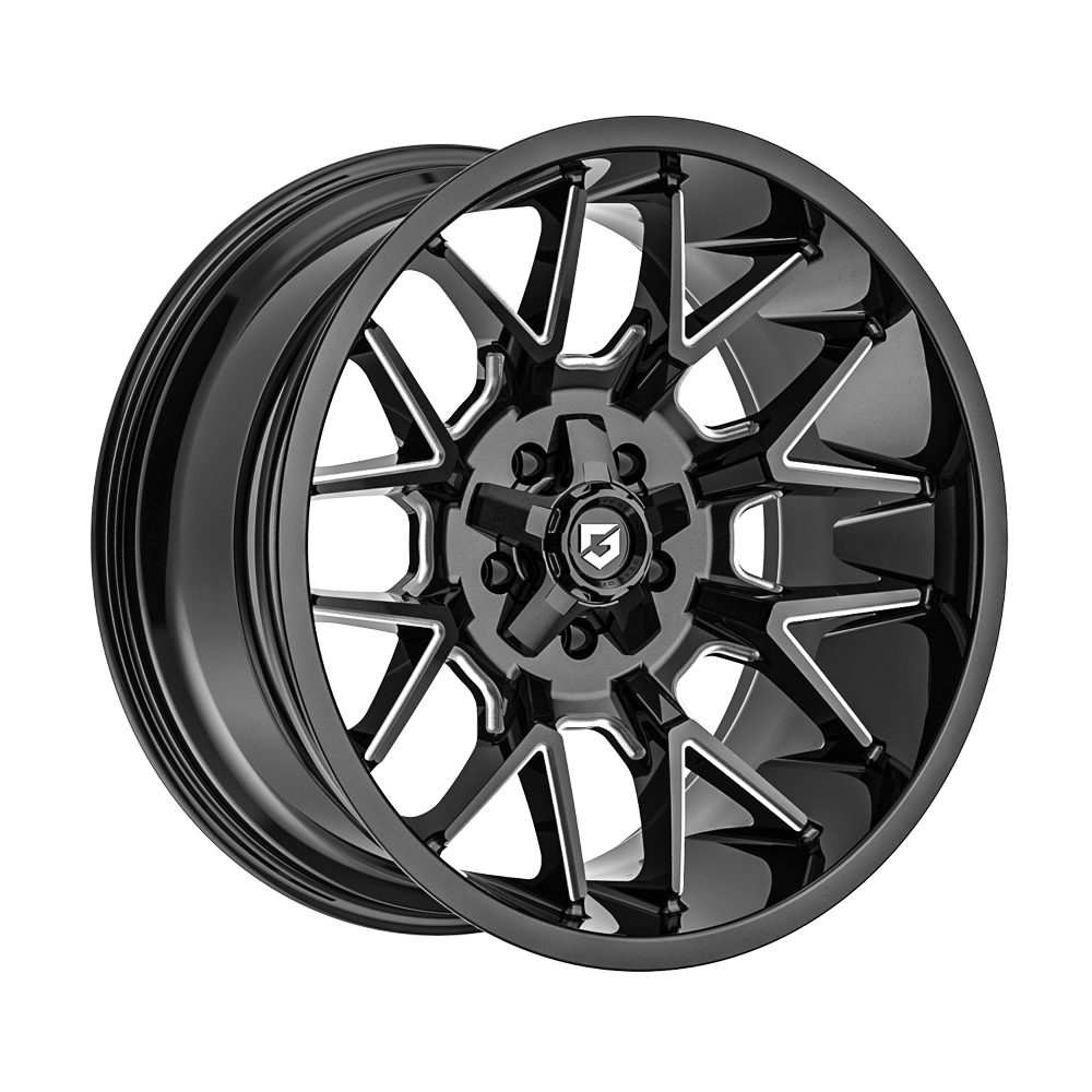 Cerchio in Lega Fondmetal -Gear Off Road- GEAR OFF ROAD 768 PRIMACY (GEAR OFF ROAD) 20x10 ET-19 5x114.3/127 GLOSSY BLACK MILLED