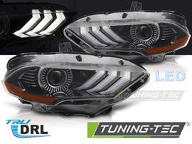Fari Anteriori LED BLACK DRL per FORD MUSTANG 18-21