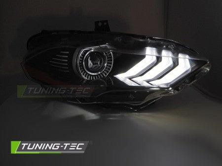Fari Anteriori LED BLACK DRL per FORD MUSTANG 18-21