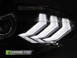 Fari Anteriori LED RGB DRL BLACK per FORD MUSTANG 18-21