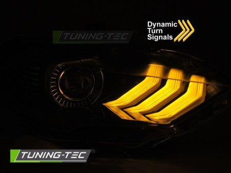 Fari Anteriori LED RGB DRL BLACK per FORD MUSTANG 18-21