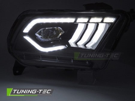 Fari Anteriori LED BLACK DRL per FORD MUSTANG 10-13