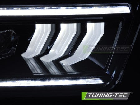 Fari Anteriori TUBE LED BLACK per FORD MUSTANG 04-09