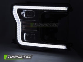 Fari Anteriori LED BLACK DRL per FORD F150 MK13 17-20