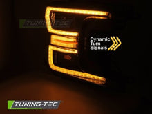 Carica l&#39;immagine nel visualizzatore di Gallery, Fari Anteriori LED BLACK DRL Sequenziali per FORD F150 MK13 17-20