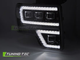 Fari Anteriori FORD F150 MK12 08-14 FULL LED BLACK DRL SEQ